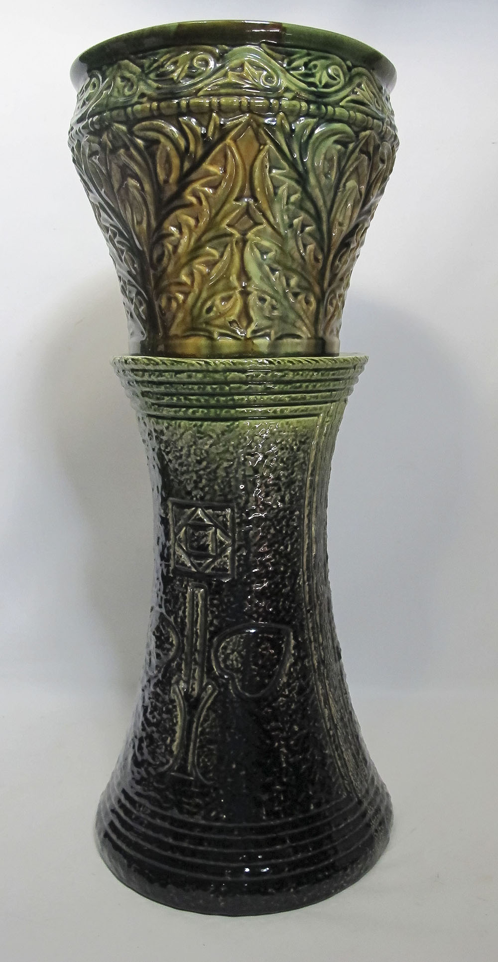 Antique Roseville Pottery Art Nouveau Majolica Jardiniere Planter